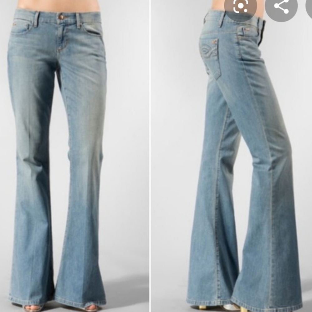 JOE'S JEANS Stardust Whitewash Flair Mid Rise 27